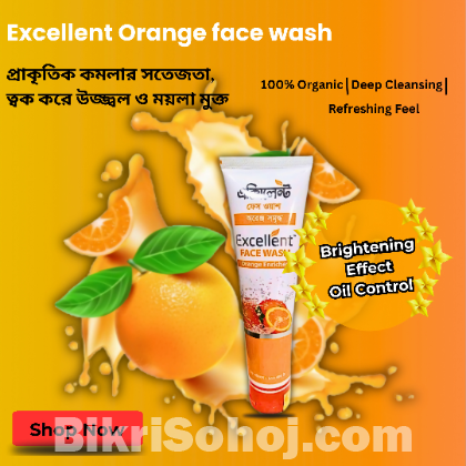Excellent Orange Facewash – Organic Oil Control Glow